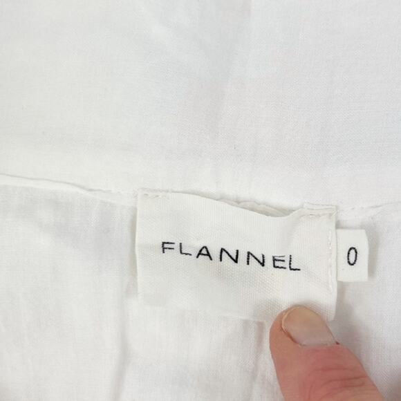 Flannel Embroidered Cotton Ruffle Hem Skirt Size 0 - Picture 2 of 4